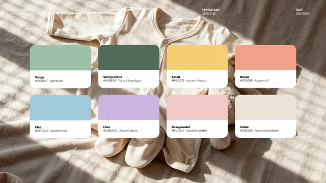 Nuancier et gabarits aux couleurs d’une marque