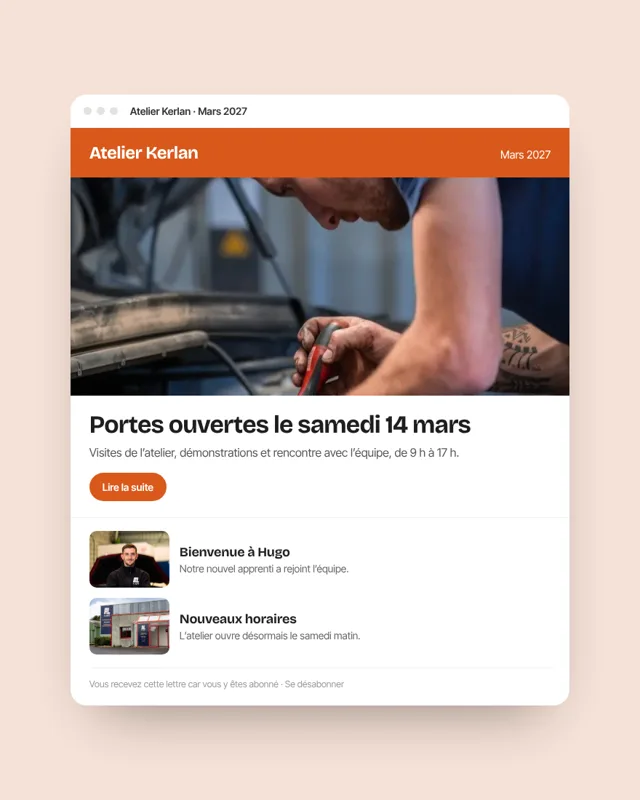 Exemple de lettre d’information d’une entreprise à ses clients